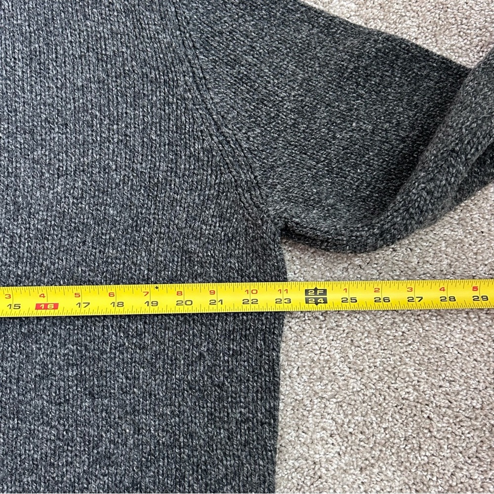 LL Bean Mens 100% Lamb's Wool Knit Henley Pullover Sweater Size Lg 285174 - Picture 4 of 8